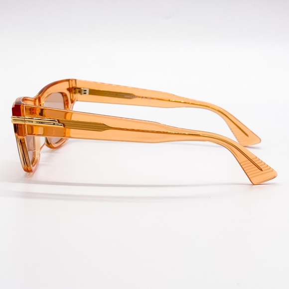 NEW BOTTEGA VENETA BV1122S 007 ORANGE BEIGE SQUARE WOMEN SUNGLASSES main image 6